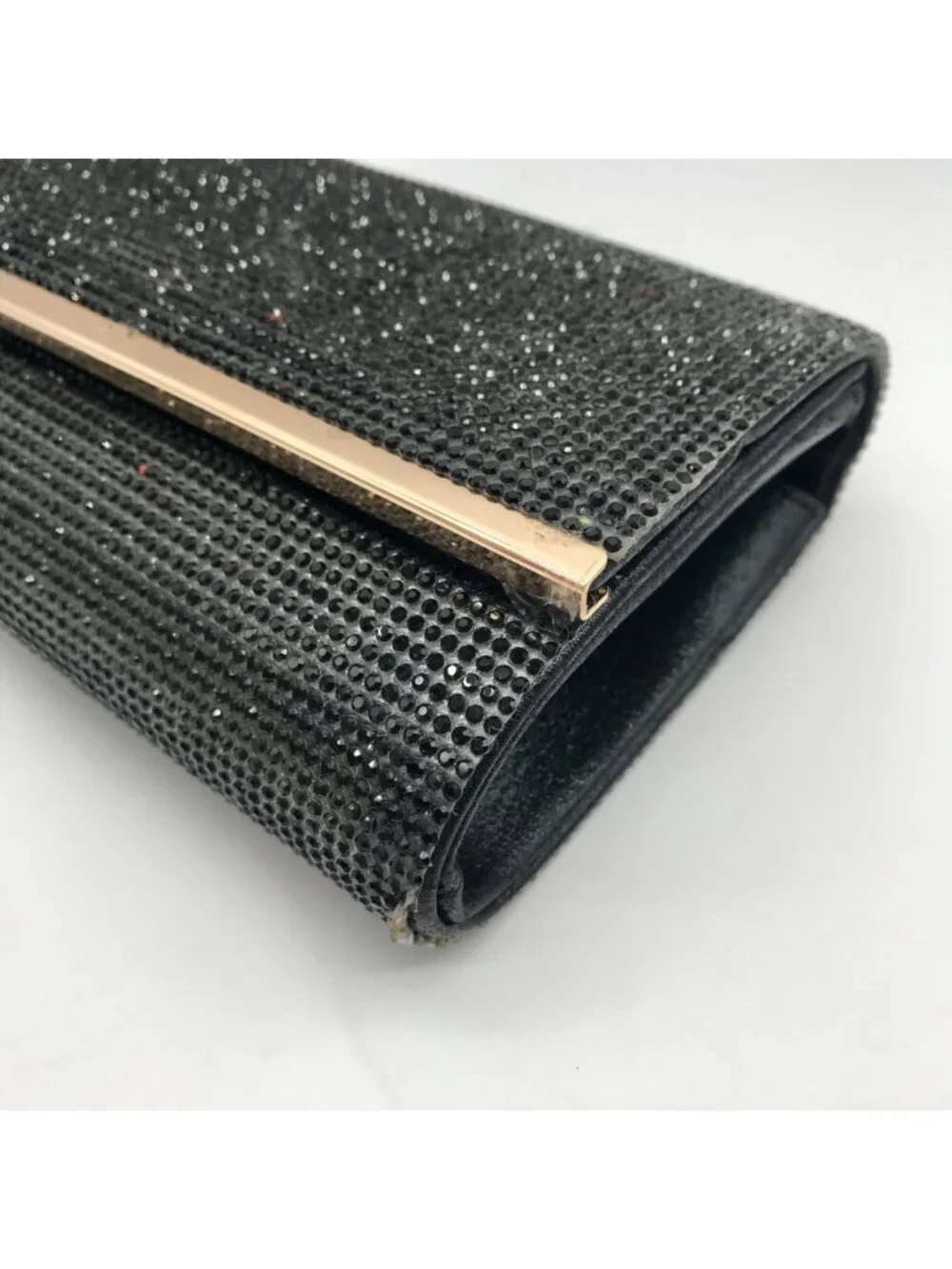 I.N.C. International Concepts Black Microstone Badazzled Caitlyn Clutch